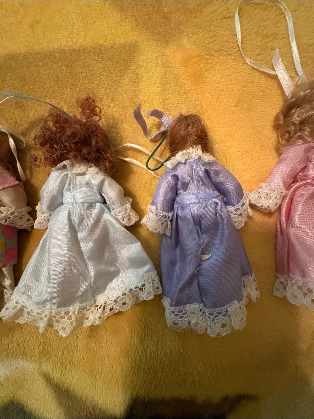 Porcelain doll ornaments - Picture 3 of 9